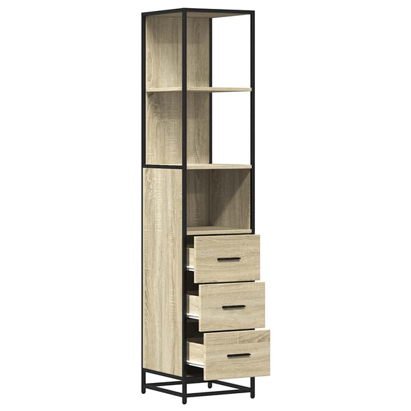 Waschtischunterschrank Steleiana Sonoma-Eiche 35x37,5x166cm (Holz)