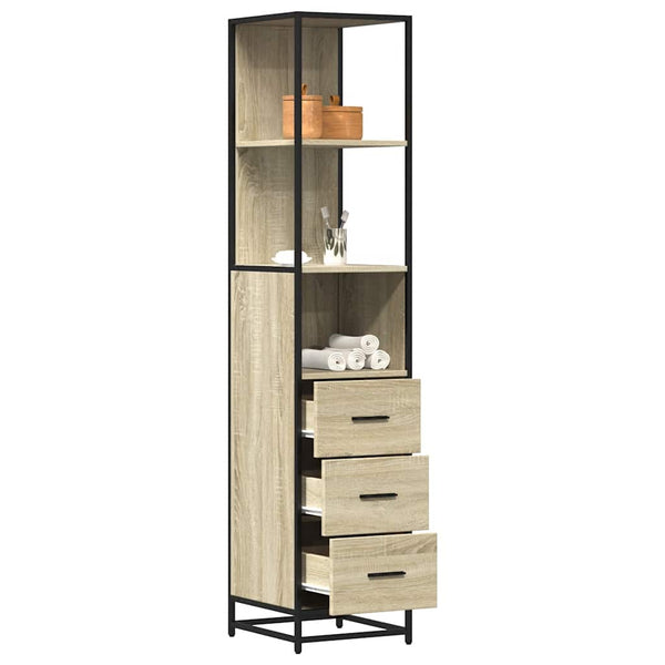 Waschtischunterschrank Steleiana Sonoma-Eiche 35x37,5x166cm (Holz)