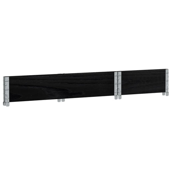 Schwarzer Blumenkasten Terese 100x50cm (Kiefer)