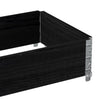 Schwarzer Blumenkasten Terese 100x50cm (Kiefer)