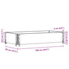 Schwarzer Blumenkasten Terese 100x50cm (Kiefer)