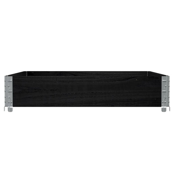 Schwarzer Blumenkasten Terese 100x100cm (Kiefer)