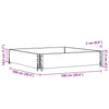 Brauner Blumenkasten Terese 100x100cm (Kiefer)