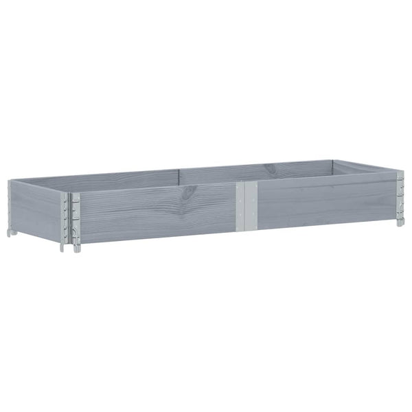 Grauer Blumenkasten Terese 150x50cm (Kiefer)