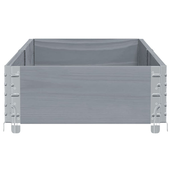 Grauer Blumenkasten Terese 150x50cm (Kiefer)