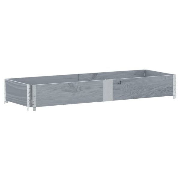 Grauer Blumenkasten Terese 150x50cm (Kiefer)