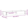 Grauer Blumenkasten Terese 150x50cm (Kiefer)