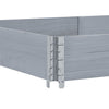 Grauer Blumenkasten Terese 150x100cm (Kiefer)