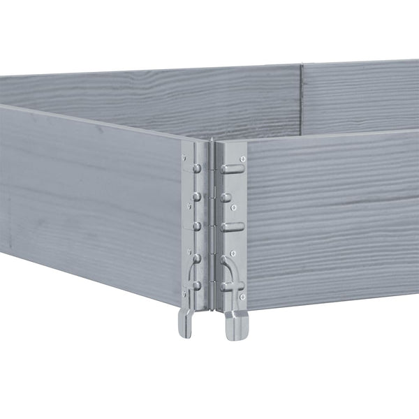 Grauer Blumenkasten Terese 150x100cm (Kiefer)