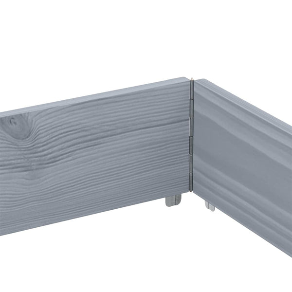 Grauer Blumenkasten Terese 150x100cm (Kiefer)