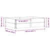 Grauer Blumenkasten Terese 150x100cm (Kiefer)