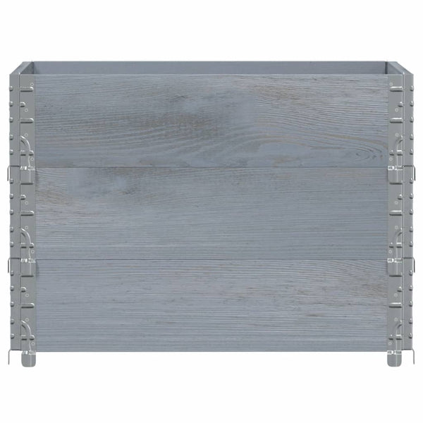80x60cm grauer Terese Blumenkasten (Kiefer)
