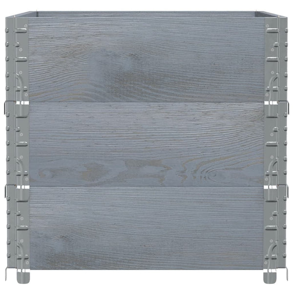 80x60cm grauer Terese Blumenkasten (Kiefer)
