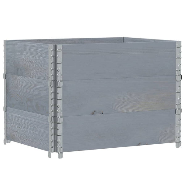80x60cm grauer Terese Blumenkasten (Kiefer)