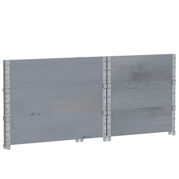 80x60cm grauer Terese Blumenkasten (Kiefer)
