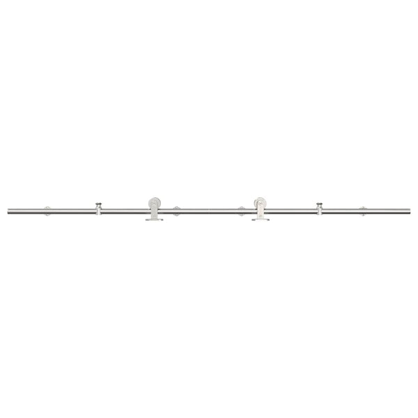 Marianita 200 cm Schiebetürbeschläge Silber (Edelstahl)