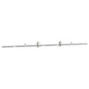 Marianita 200 cm Schiebetürbeschläge Silber (Edelstahl)