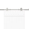 Marianita 200 cm Schiebetürbeschläge Silber (Edelstahl)