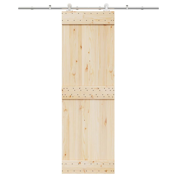 Marianita 200 cm Schiebetürbeschläge Silber (Edelstahl)