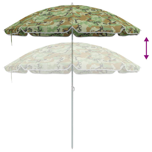 Strandmatte Camouflage 161 x 193 cm Polyester