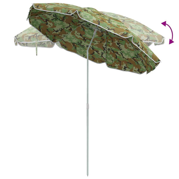 Strandmatte Camouflage 161 x 193 cm Polyester