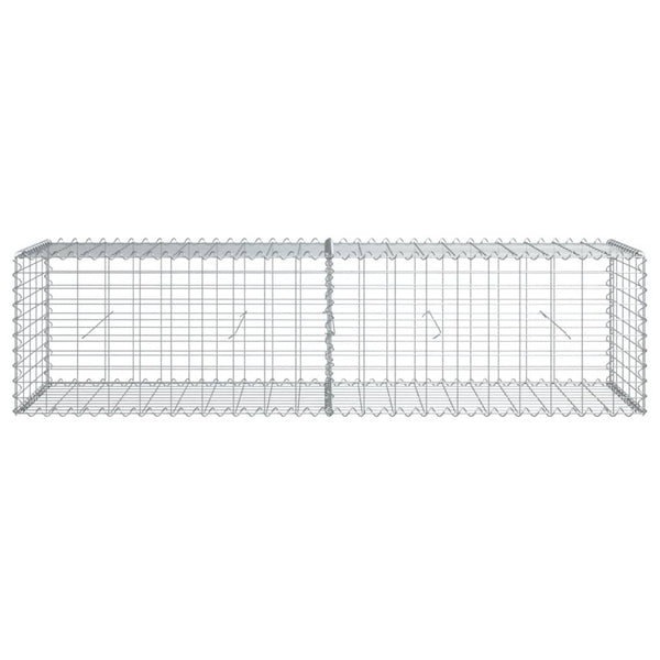 Verzinkter Steinkorb auf dem Dach Nena 200x50x50cm (Eisen)