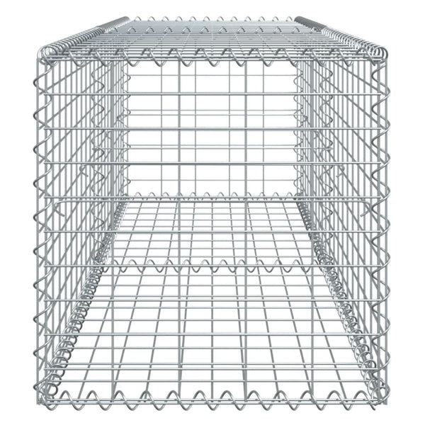 Verzinkter Steinkorb auf dem Dach Nena 200x50x50cm (Eisen)