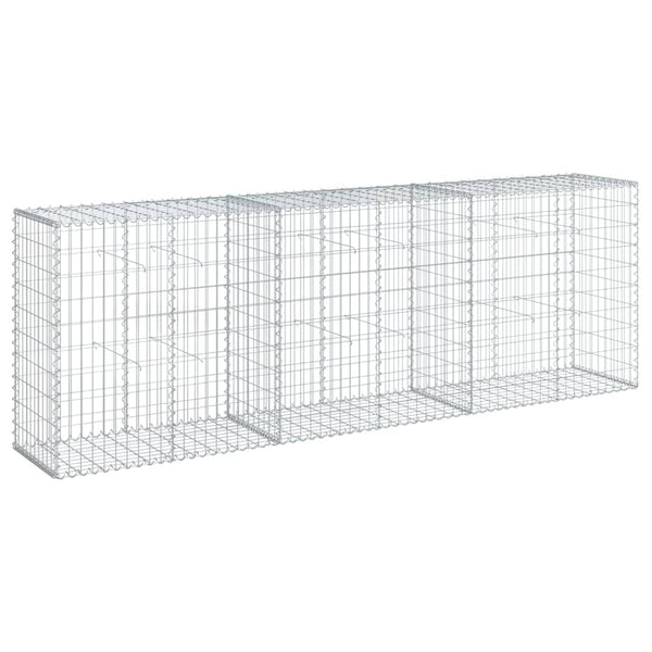 Verzinkter Steinkorb auf dem Dach Nena 300x50x100cm (Eisen)