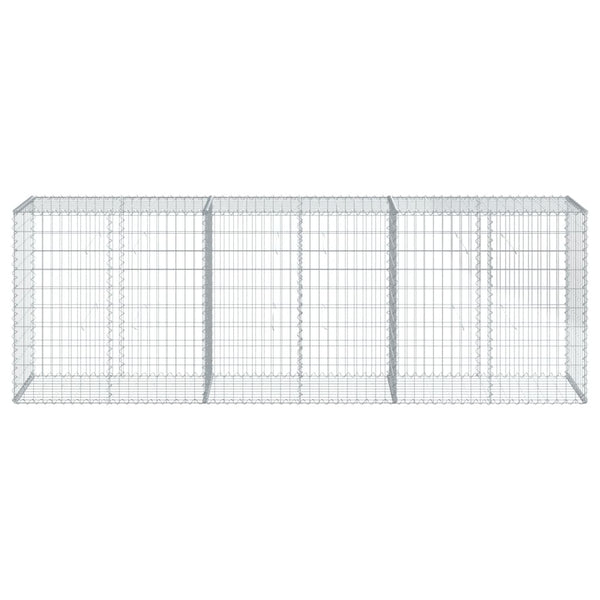 Verzinkter Steinkorb auf dem Dach Nena 300x50x100cm (Eisen)