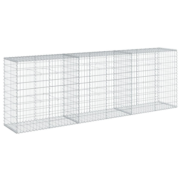 Verzinkter Steinkorb auf dem Dach Nena 300x50x100cm (Eisen)