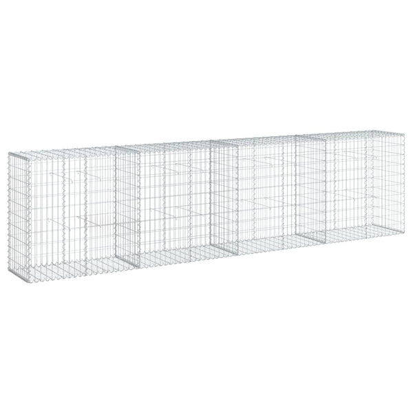 Verzinkter Steinkorb auf dem Dach Nena 400x50x100cm (Eisen)