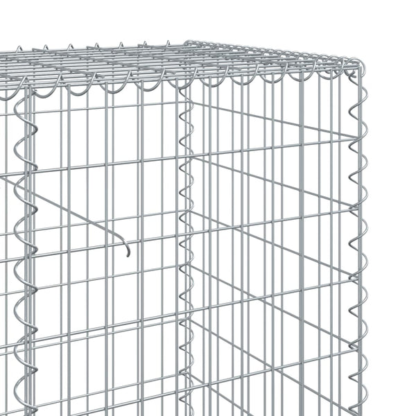 Verzinkter Steinkorb auf dem Dach Nena 400x50x100cm (Eisen)