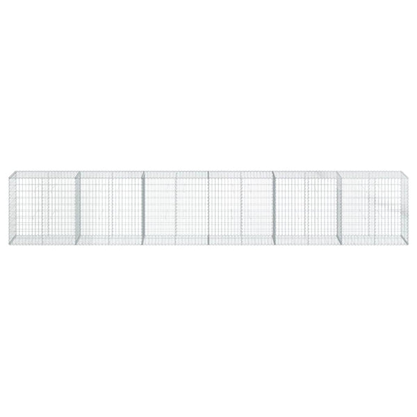 Verzinkter Steinkorb auf dem Dach Nena 600x50x100cm (Eisen)