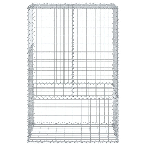 Verzinkter Steinkorb auf dem Dach Nena 100x50x150cm (Eisen)