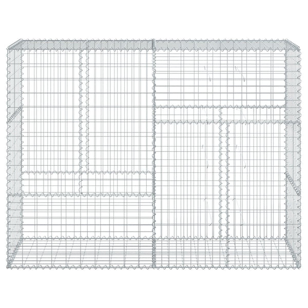 Verzinkter Steinkorb auf Dach Nena 200x50x150cm (Eisen)