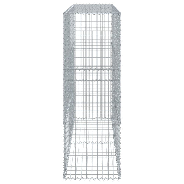 Verzinkter Steinkorb auf Dach Nena 200x50x150cm (Eisen)