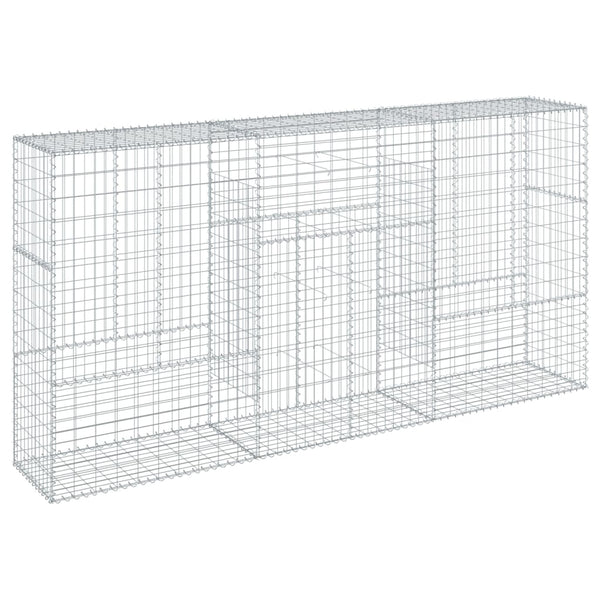Verzinkter Steinkorb auf dem Dach Nena 300x50x150cm (Eisen)