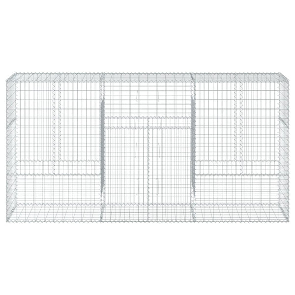 Verzinkter Steinkorb auf dem Dach Nena 300x50x150cm (Eisen)