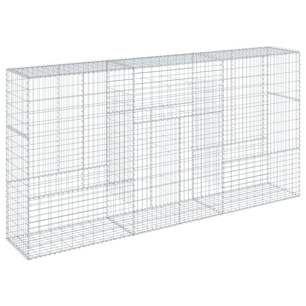 Verzinkter Steinkorb auf dem Dach Nena 300x50x150cm (Eisen)