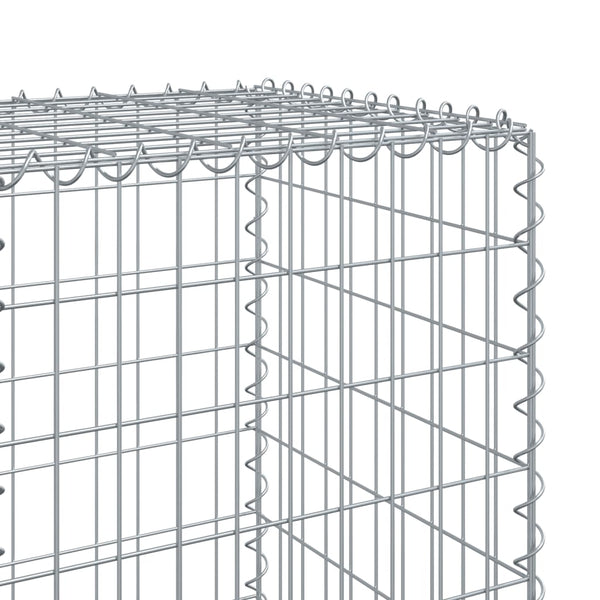 Verzinkter Steinkorb auf dem Dach Nena 300x50x150cm (Eisen)