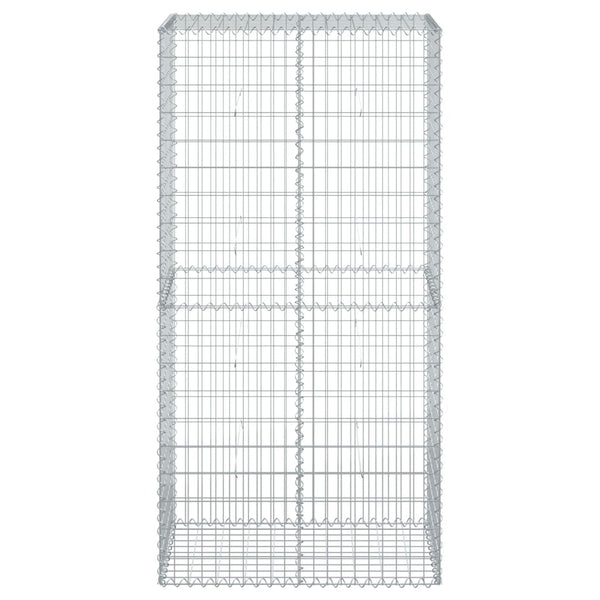 Verzinkter Steinkorb auf dem Dach Nena 100x50x200cm (Eisen)