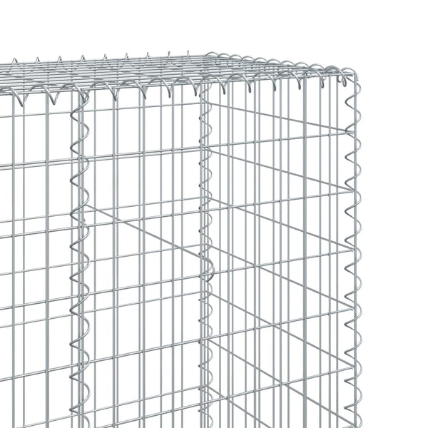 Verzinkter Steinkorb auf dem Dach Nena 100x50x200cm (Eisen)