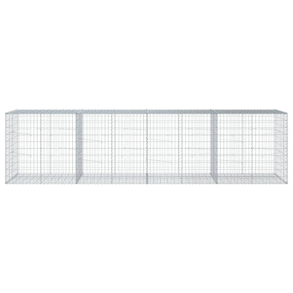 Galvanoitu kivikori katolla Nena 400x100x100cm (rauta)