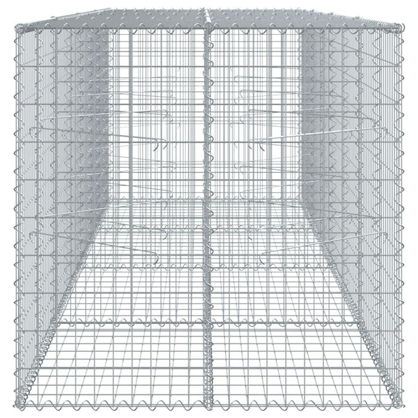 Galvanoitu kivikori katolla Nena 400x100x100cm (rauta)