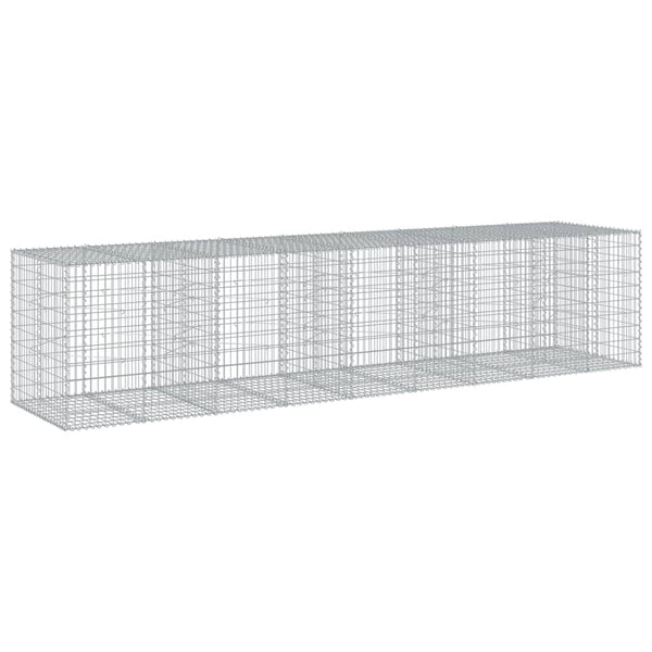 Galvanoitu kivikori katolla Nena 450x100x100cm (rauta)