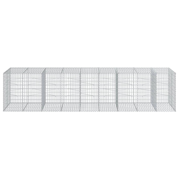 Galvanoitu kivikori katolla Nena 450x100x100cm (rauta)