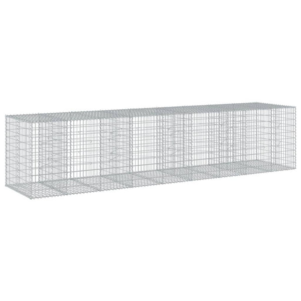 Galvanoitu kivikori katolla Nena 450x100x100cm (rauta)