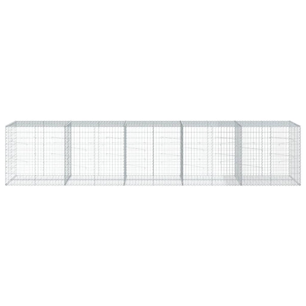 Galvanoitu kivikori katolla Nena 500x100x100cm (rauta)