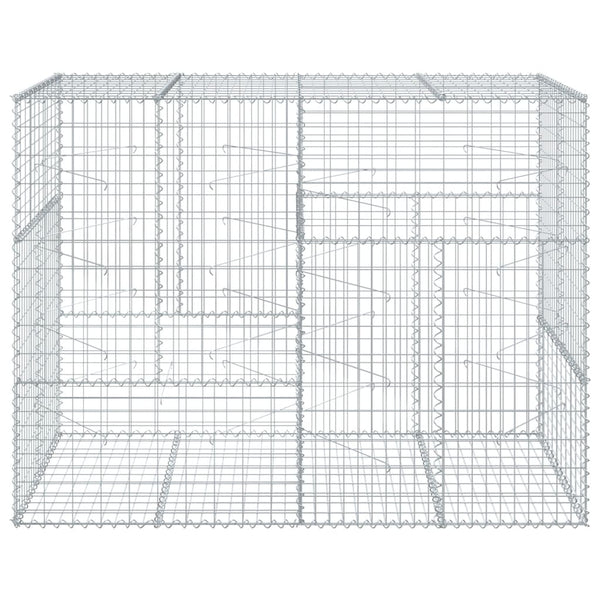 Galvanoitu kivikori katolla Nena 200x100x150cm (rauta)