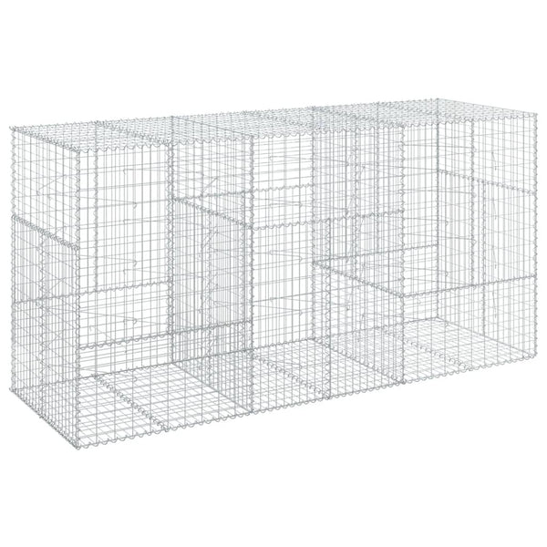 Galvanoitu kivikori katolla Nena 300x100x150cm (rauta)